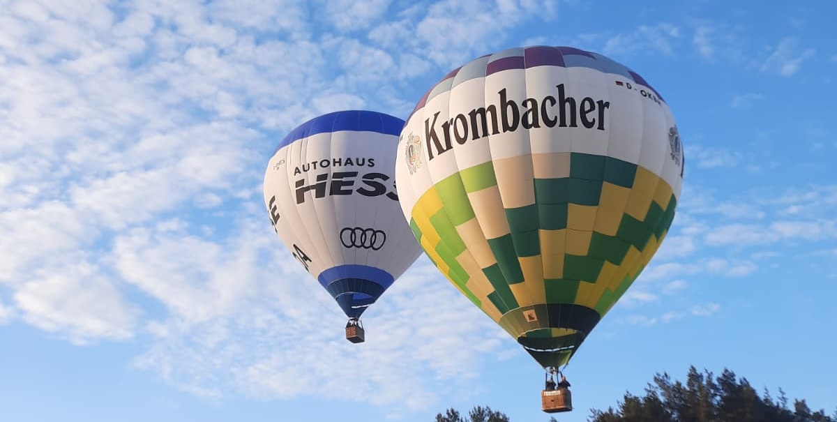 Ballon & Bike für 2 – Romantische Ballonfahrt